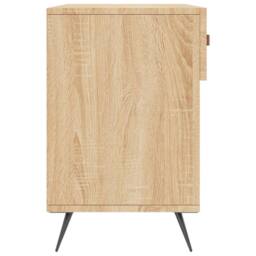 Berkfield Home Shoe Bench Sonoma Oak 102x35x55 cm Engineered Wood in Brown - Size: 102 x 35 x 55 cm - thumbnail 7