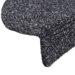 Berkfield Home Self-adhesive Stair Mats 5 pcs Dark Grey 56x17x3 cm Needle Punch - Size: Medium - thumbnail 6