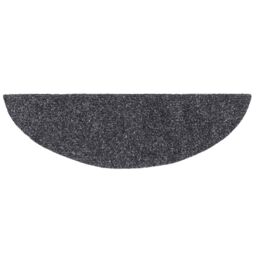 Berkfield Home Self-adhesive Stair Mats 5 pcs Dark Grey 56x17x3 cm Needle Punch - Size: Medium - thumbnail 5