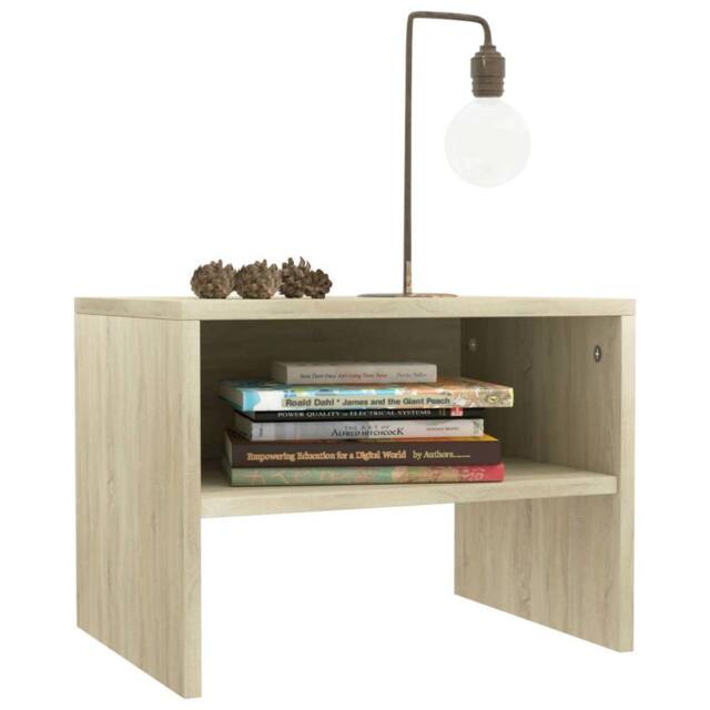 Berkfield Home Elegant Bedside Cabinets 2 pcs Sonoma Oak 40x30x30 cm Engineered Wood in Light Tan - Size: 40 x 30 x 30 cm - image 1