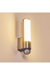 CGC Lighting 'Shelby' Stainless Steel Cylindrical LED Wall Light With Motion Sensor in Silver - thumbnail 3