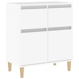 Berkfield Home Sideboard White 60x35x70 cm Engineered Wood - Size: 60 x 35 x 70 cm - thumbnail 3