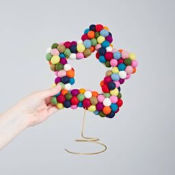 Paper High Felt Multicoloured Star Tree Topper - thumbnail 2