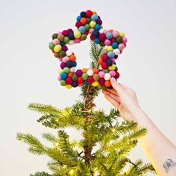 Paper High Felt Multicoloured Star Tree Topper - thumbnail 3