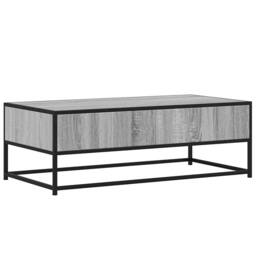 Berkfield Home Coffee Table Grey Sonoma 100x50x35 cm Engineered Wood & Metal - Size: 100 x 50 x 35 cm - thumbnail 7