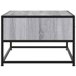 Berkfield Home Coffee Table Grey Sonoma 100x50x35 cm Engineered Wood & Metal - Size: 100 x 50 x 35 cm - thumbnail 6