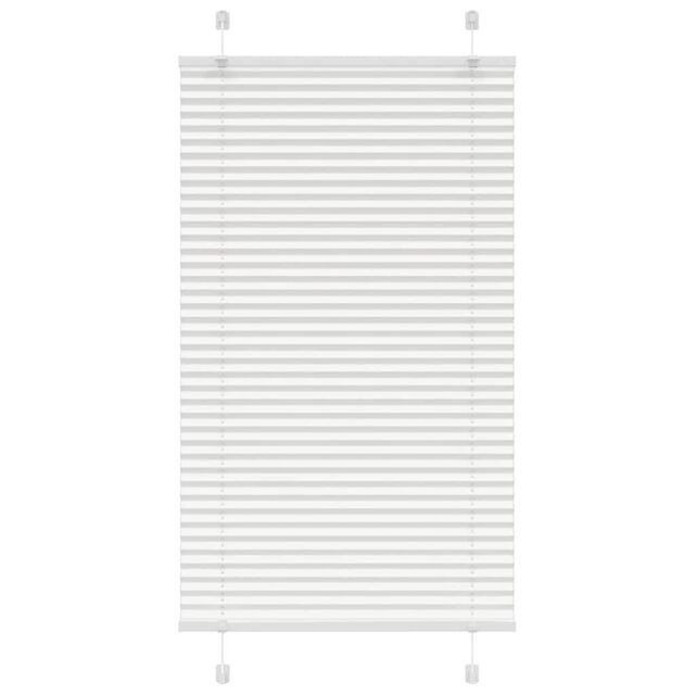 Berkfield Home Pleated Blind White 75x150 cm Fabric Width 74.4 cm Polyester - image 1