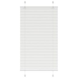 Berkfield Home Pleated Blind White 75x150 cm Fabric Width 74.4 cm Polyester - thumbnail 1
