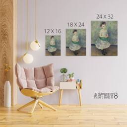 "Artery8 Jeanne Durand Ruel Renoir Vintage Canvas Wall Art in Blue - Size: W18"" x H24""" - thumbnail 4