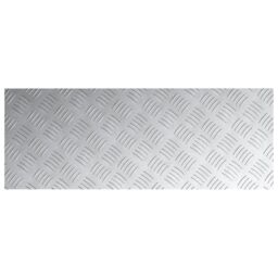 Berkfield Home Aluminium Checker Plates 4 pcs Anti-Slip 80x30 cm in Silver - Size: Medium - thumbnail 4