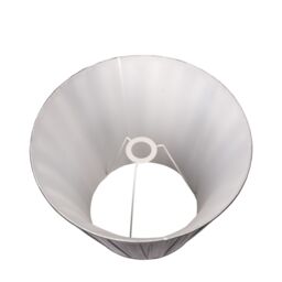 Ruma Grey Empire Silk Box Pleat Lamp Shade for Table Lamps & Floor Lamps - Size: 18 inches - thumbnail 4