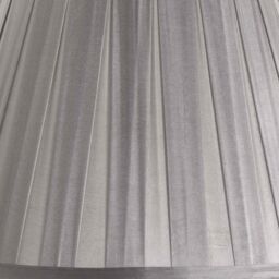 Ruma Grey Empire Silk Box Pleat Lamp Shade for Table Lamps & Floor Lamps - Size: 18 inches - thumbnail 3