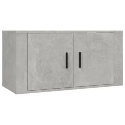 Berkfield Home Wall-mounted TV Cabinets 3 pcs Concrete Grey 80x34.5x40 cm - thumbnail 4