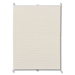 Berkfield Home Plisse Blind 90x100cm Creme in Cream - Size: 90x100 cm - thumbnail 2