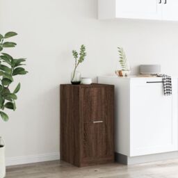 Berkfield Home Apothecary Cabinet Brown Oak 40x41x77.5 cm Engineered Wood - thumbnail 4