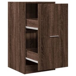 Berkfield Home Apothecary Cabinet Brown Oak 40x41x77.5 cm Engineered Wood - thumbnail 2
