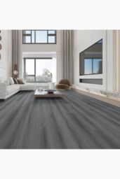 Living and Home 36Pcs Rustic Lifelike Wood Grain Self-adhesive PVC Flooring in Dark Grey - thumbnail 2