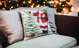 Netagon Santa Father Christmas Design Christmas Themed Cushion 40X40CM in White - Size: 40X40 cm - thumbnail 4