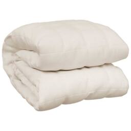 Berkfield Home Soft Weighted Blanket Light Cream 120x180 cm 5 kg Fabric - thumbnail 3