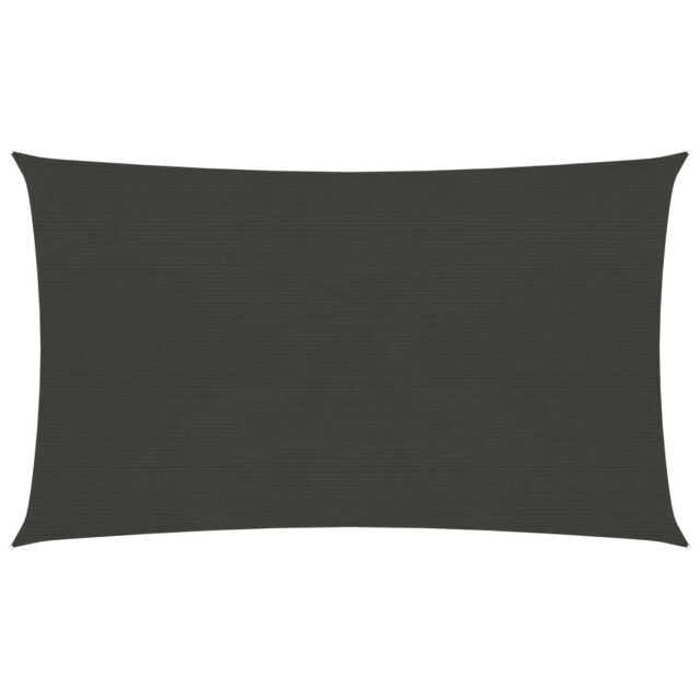 Berkfield Home Sunshade Sail 160 g/m ² Anthracite 3x5 m HDPE in Black - image 1