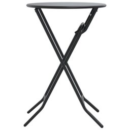 Berkfield Home Folding Garden Table Anthracite √ò50x72 cm Steel - Size: 50x72 cm - thumbnail 6
