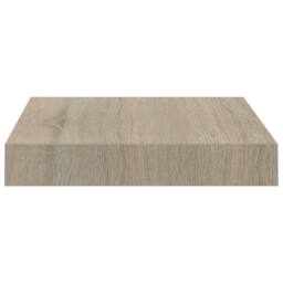 Berkfield Home Floating Wall Shelves 4 pcs Oak 23x23.5x3.8 cm MDF in Light Tan - thumbnail 6