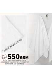 CityComfort Pack Of 8 Towels in White - thumbnail 4