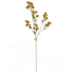 Leaf Pack of 6 x 85cm Craspedia Stem Yellow Artificial - Size: 6 x 85 cm - thumbnail 6