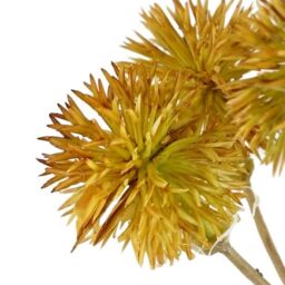 Leaf Pack of 6 x 85cm Craspedia Stem Yellow Artificial - Size: 6 x 85 cm - thumbnail 2