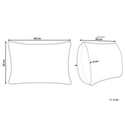 Wyld and Coco Duck Feather and Down Pillow 50 x 60 cm White Cotton Casing - thumbnail 4