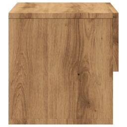Berkfield Home Wall-mounted Bedside Cabinets 2 pcs Artisian Oak in Brown - thumbnail 6