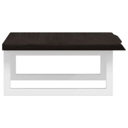 Berkfield Home Basin Shelf Wall Mounted Steel & Solid Wood Oak in Brown - thumbnail 5