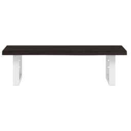 Berkfield Home Basin Shelf Wall Mounted Steel & Solid Wood Oak in Brown - thumbnail 4