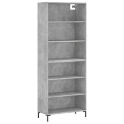 Berkfield Home Highboard Concrete Grey 69.5x32.5x180 cm Engineered Wood - thumbnail 2