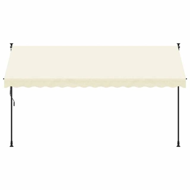 Berkfield Home Retractable Awning Cream 350x150 cm Fabric & Steel - image 1