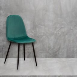 Minster Dining Chair - L52 x W44 x H86 cm - Green/Black in Green - Size: 1 Pack - thumbnail 2