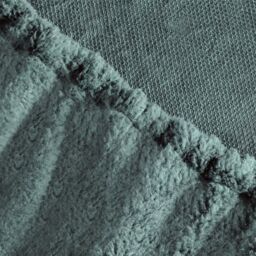OHS Reversible Teddy Duvet Cover with Pillowcase in Duck Egg Blue - Size: Single - thumbnail 6