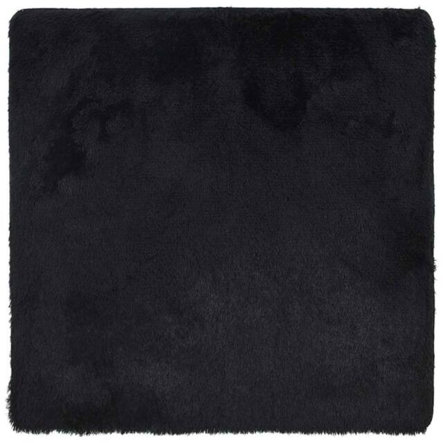 Berkfield Home Shaggy Rug High Pile NAVARRA Black 240x240 cm Polyester - Size: Medium - image 1