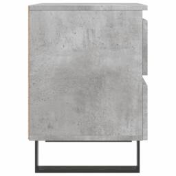 Berkfield Home Bedside Cabinets 2 pcs Concrete Grey 40x35x50 cm Engineered Wood - Size: 40 x 35 x 50 cm - thumbnail 7