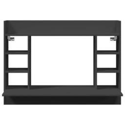 Berkfield Home Wall-Mounted Desk Black 105x48x75 cm Engineered Wood - Size: 105 x 48 x 75 cm - thumbnail 4