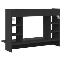 Berkfield Home Wall-Mounted Desk Black 105x48x75 cm Engineered Wood - Size: 105 x 48 x 75 cm - thumbnail 6