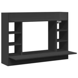 Berkfield Home Wall-Mounted Desk Black 105x48x75 cm Engineered Wood - Size: 105 x 48 x 75 cm - thumbnail 1