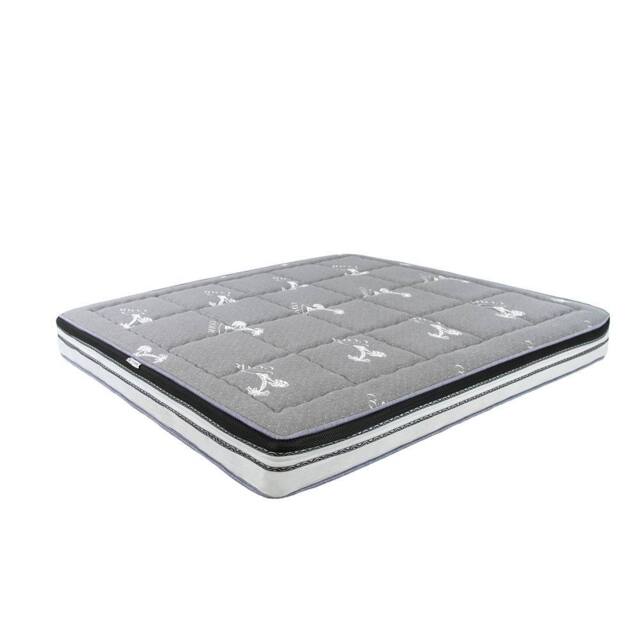 Angel Cerda Natural-Latex Hybrid Mattress with Pocket Springs in Grey - Size: EU King - image 1