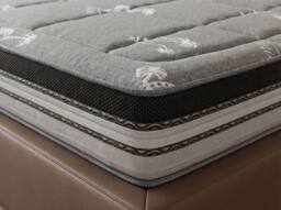 Angel Cerda Natural-Latex Hybrid Mattress with Pocket Springs in Grey - Size: EU King - thumbnail 5