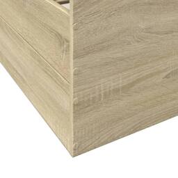 Berkfield Home Bed Frame w/Drawers Frame Sonoma Oak 150x200 cm King Size in Light Oak - thumbnail 8