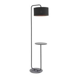 Netlighting 'CARRARA' Non Dimmable Stylish Contemporary Free Standing Floor Lamp in Black - thumbnail 1