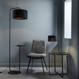 Netlighting 'CARRARA' Non Dimmable Stylish Contemporary Free Standing Floor Lamp in Black - thumbnail 2