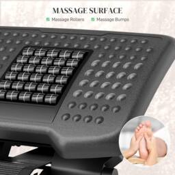STILVORA Adjustable Desk Footrest with Massage Surface in Black - thumbnail 6