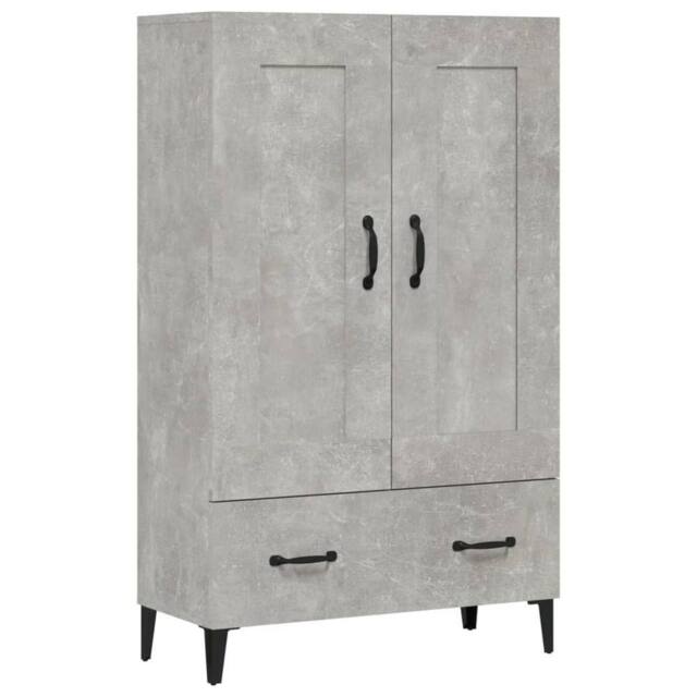 Berkfield Home Highboard Concrete Grey 70x31x115 cm Engineered Wood - Size: 70 x 31 x 115 cm - image 1