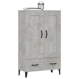 Berkfield Home Highboard Concrete Grey 70x31x115 cm Engineered Wood - Size: 70 x 31 x 115 cm - thumbnail 5